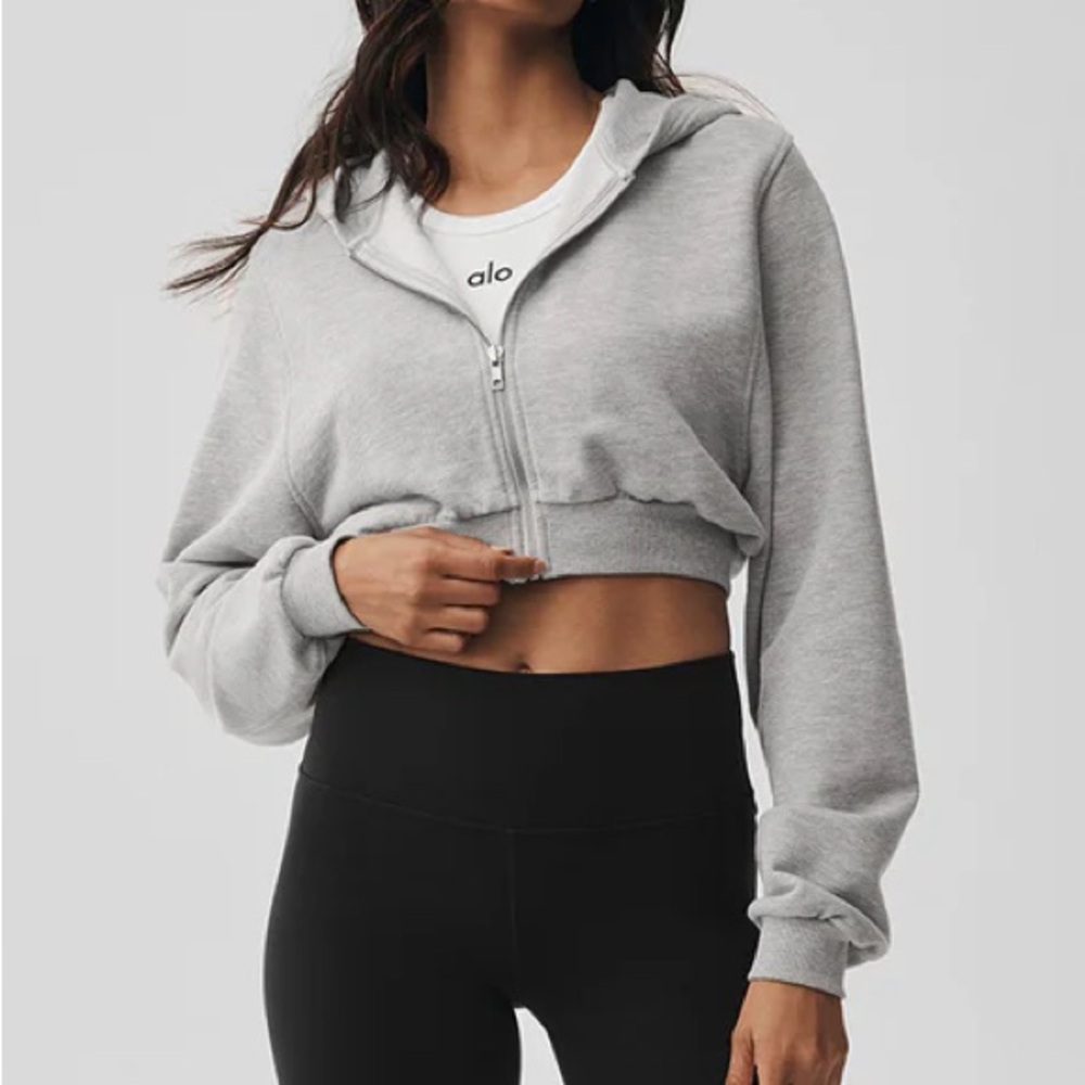 ALO Yoga Women's Sweet Escape Zip Up Hoodie.